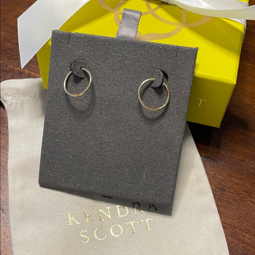 Kendra Scott Keeley 16mm Hoops in 18K Gold Vermeil